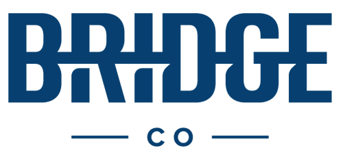 bridgeco's logo that will appear on larger screens